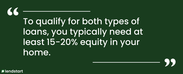 equity requirements home equity loan