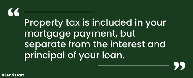 is property tax included in mortgage