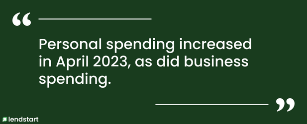 personal spending going up 2023