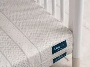 Leesa crib mattress closeup