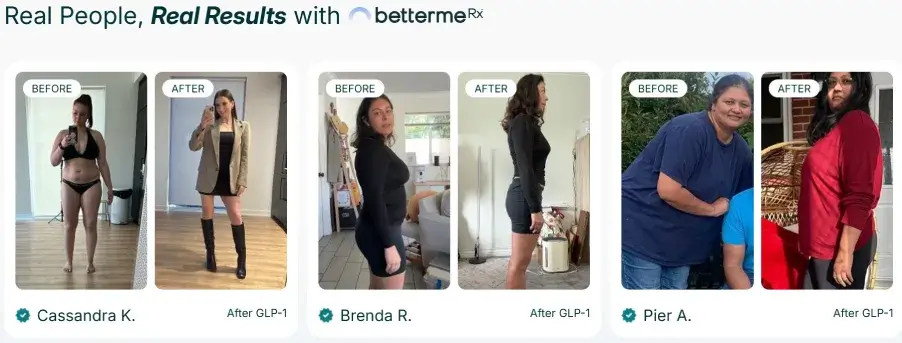 betterme rx results testimonials before and after