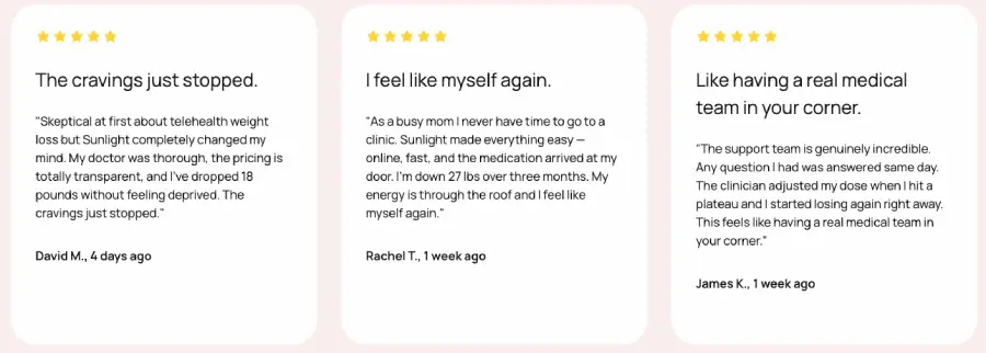 sunlight testimonials