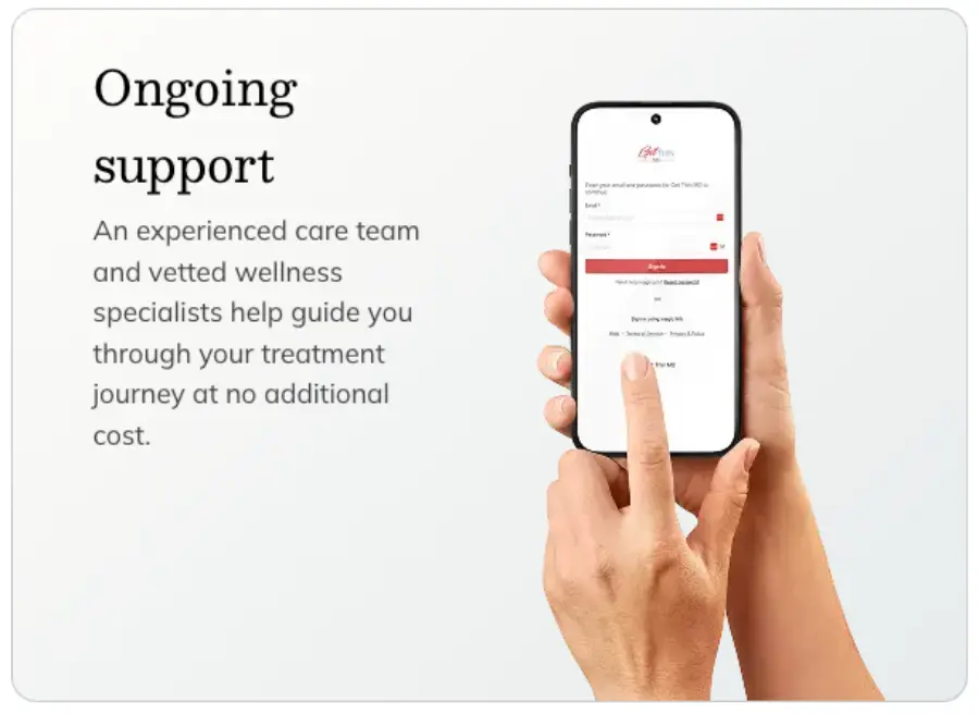 get thin post treatment support