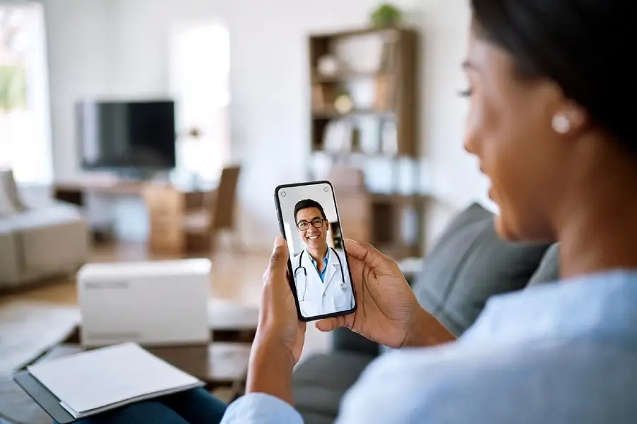 telehealth appt on phone