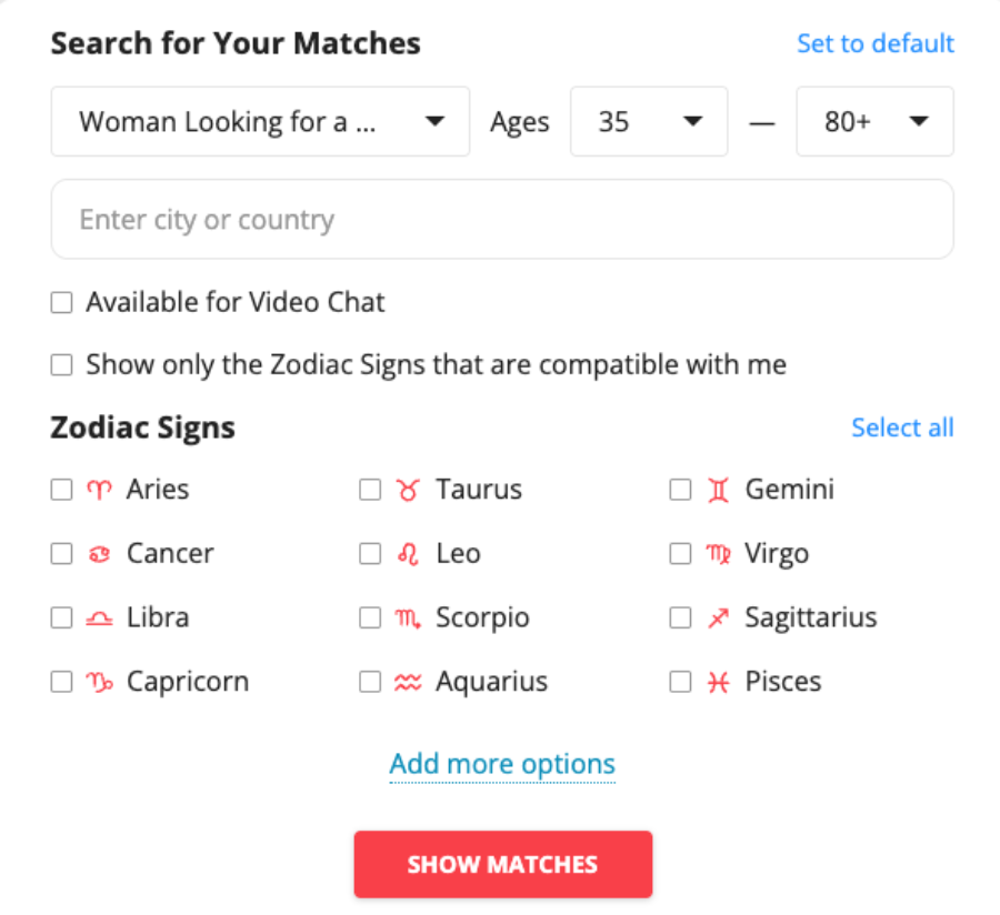 ourlove filtering options