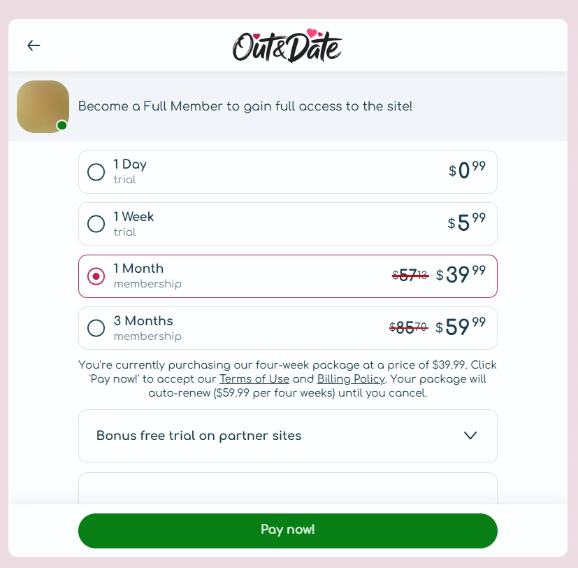 outanddate pricing