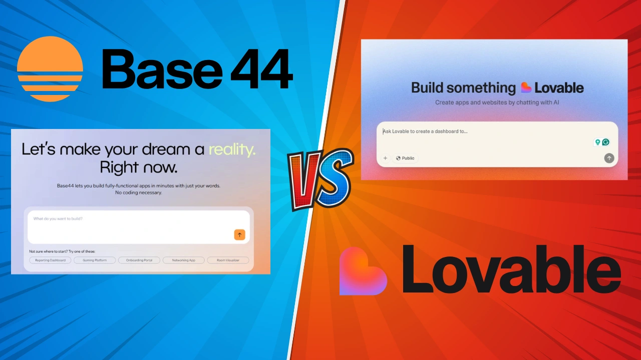 Base44 vs. Lovable Best AI App Builders Compared