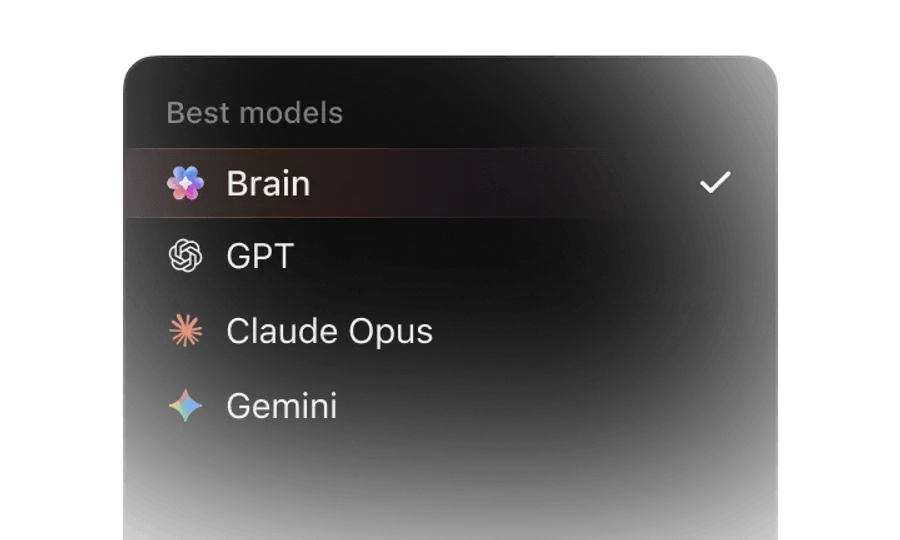 ClickUp Brain² AI dashboard showing the product interface with AI agent cards, task management, and the Brain sidebar