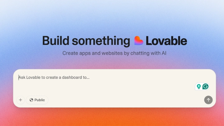 Lovable AI prompt screen
